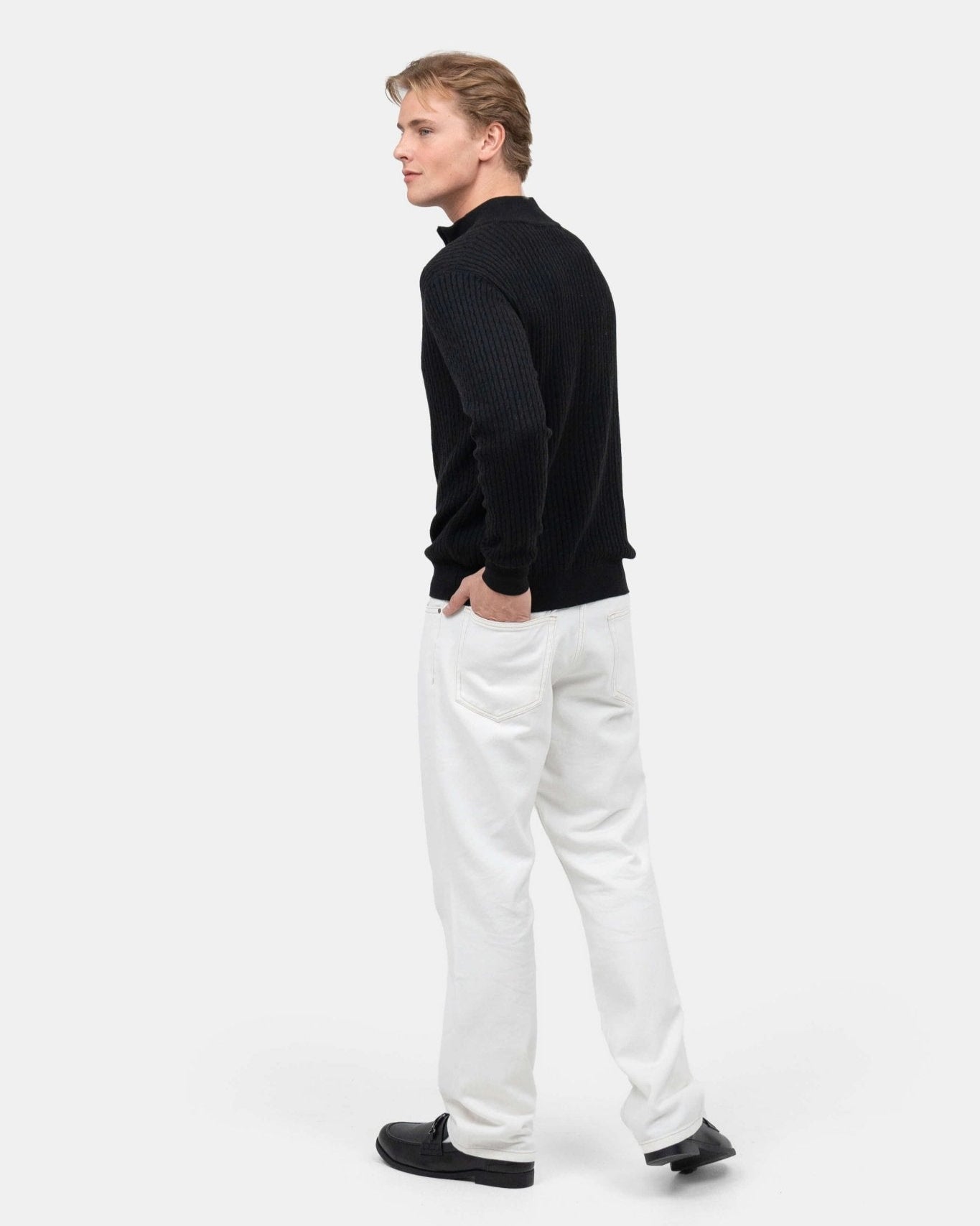 Half Zip Strik Sort | Skagen - clothing.dk